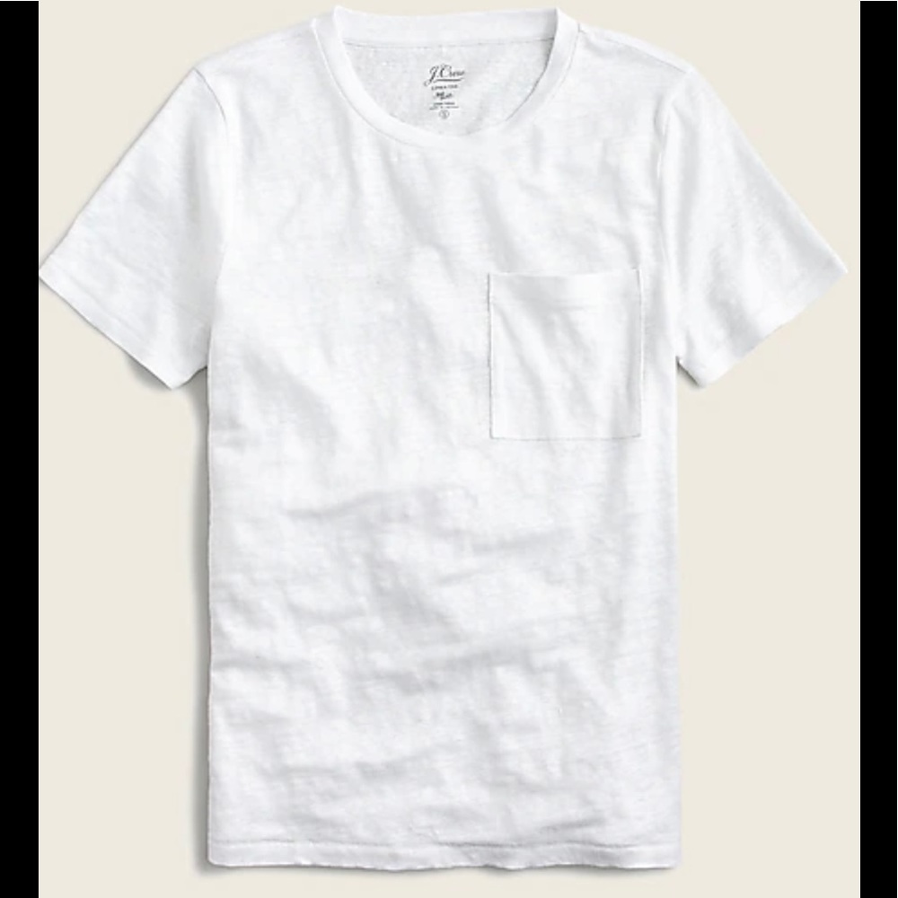 J. Crew Linen Crewneck T-Shirt